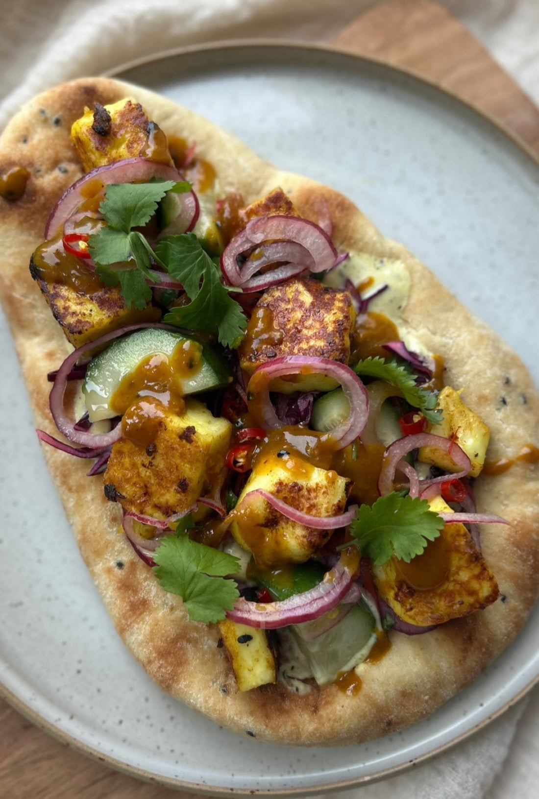 Halloumi Naan Flatbread
