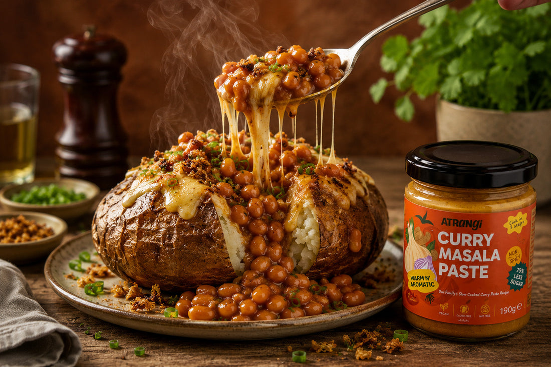 Masala Beans Loaded Jacket Potato
